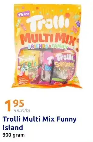 Action Trolli Multi Mix Funny Island aanbieding
