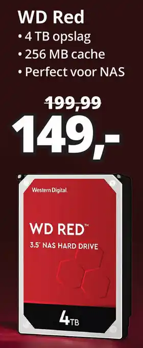 Paradigit WD Red 4TB aanbieding