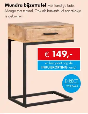 Woonsquare Mundra bijzettafel aanbieding