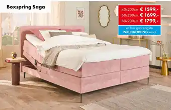 Woonsquare Boxspring Saga aanbieding