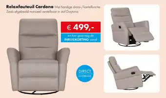 Woonsquare Relaxfauteuil Cardona aanbieding