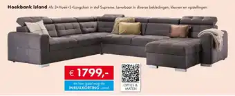 Woonsquare Hoekbank Island aanbieding