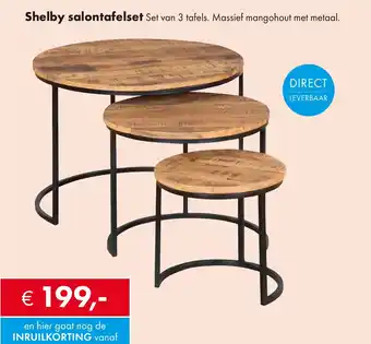 Woonsquare Shelby salontafelse aanbieding