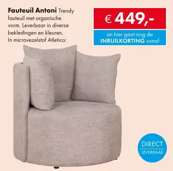 Woonsquare Fauteuil Antoni aanbieding
