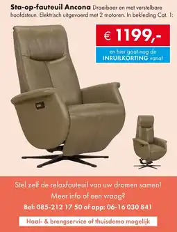 Woonsquare Sta op fauteuil Ancona aanbieding