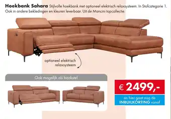 Woonsquare Hoekbank Sahara aanbieding