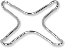 Amazon Metaltex 203302010 opzetstuk voor gasfornuis, set van 2, 10 x 10 cm, verchroomd aanbieding