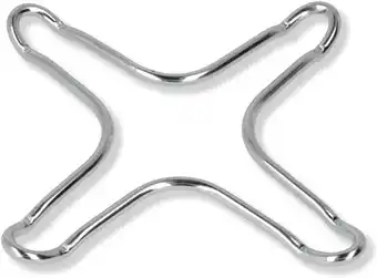 Amazon Metaltex 203302010 opzetstuk voor gasfornuis, set van 2, 10 x 10 cm, verchroomd aanbieding