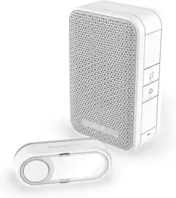 Amazon Honeywell Home DC311S Serie 3 Draagbare, Draadloze Deurbel met Drukknop (wit) aanbieding