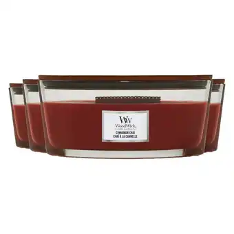 Plein.nl 4x WoodWick Geurkaars Ellipse aanbieding