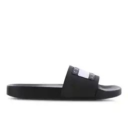 Foot Locker Tommy Jeans Pool Slide Sneakers Heren - Zwart - Maat 42 - Textil aanbieding