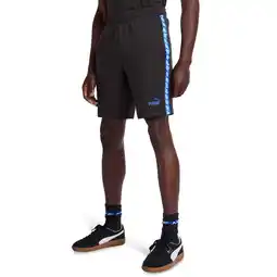 Foot Locker Puma Essentials+ Tape Korte Broeken Heren - Blauw - Maat S - Katoen French Terry aanbieding