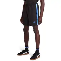 Foot Locker Puma Essentials+ Tape Korte Broeken Heren - Zwart - Maat S - Poly Woven aanbieding