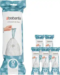 Coolblue Brabantia Vuilniszakken Code O - 30 Liter (120 stuks) aanbieding