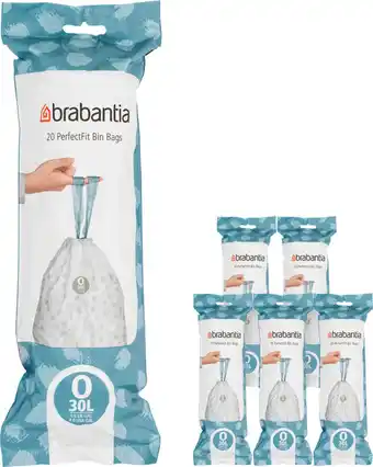 Coolblue Brabantia Vuilniszakken Code O - 30 Liter (120 stuks) aanbieding