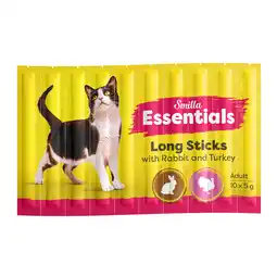 Zooplus Smilla Essentiële Sticks - Konijn en kalkoen (50 x 5 g) aanbieding