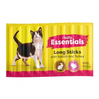Zooplus Smilla Essentiële Sticks - Konijn en kalkoen (50 x 5 g) aanbieding
