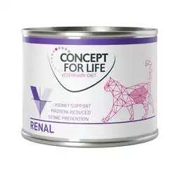 Zooplus 24x200g Veterinary Diet Renal Concept for Life VET Kattenvoer aanbieding