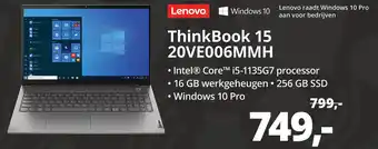 Paradigit Lenovo ThinkBook 15 20VE006MMH aanbieding