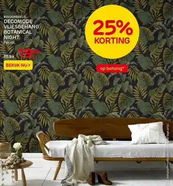 Praxis DECOMODE VLIESBEHANG BOTANICAL NIGHT aanbieding