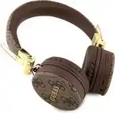 Bol.com Guess 4G Metal Logo Bluetooth Stereo On-Ear Koptelefoon - Bruin aanbieding