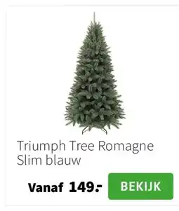 Intratuin Triumph Tree Romagne Slim blauw aanbieding