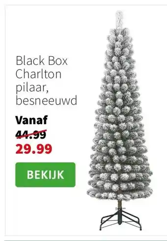 Intratuin Black Box Charlton pilaar, besneeuwd aanbieding