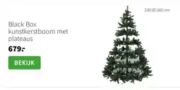 Intratuin Black Box kunstkerstboom met plateaus aanbieding