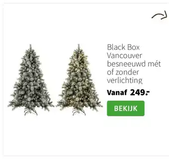 Intratuin Black Box Vancouver besneeuwd mét of zonder verlichting aanbieding