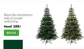 Intratuin Black Box Nordmann mét of zonder verlichting aanbieding