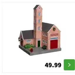 Intratuin Intratuin De Brink kerstdorpminiatuur brandweerkazerne 21,5 x 20 x 29,5 cm aanbieding