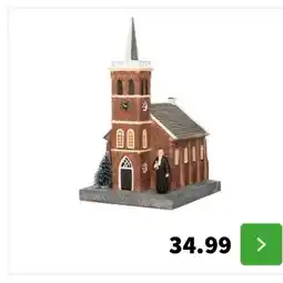 Intratuin Intratuin De Brink kersthuisje Oude Kerk 15 x 17 x 26 cm aanbieding