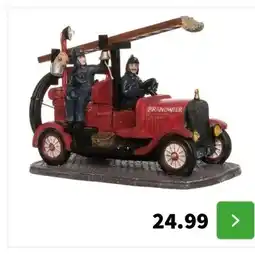 Intratuin Intratuin De Brink kerstdorpminiatuur brandweerauto 15 x 8 x 10 cm aanbieding