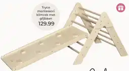 Prenatal Tryco montessori klimrek met glijbaan aanbieding