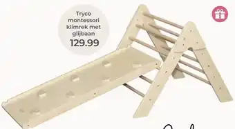 Prenatal Tryco montessori klimrek met glijbaan aanbieding
