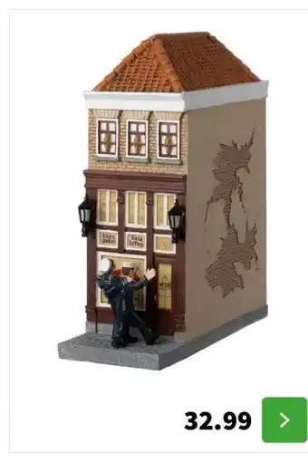 Intratuin Intratuin kersthuisje tattoowinkel 7,5 x 18,5 x 22 cm aanbieding