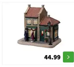 Intratuin Intratuin kerstdorpminiatuur Tinselbury groceries (supermarkt) 19 x 15 x 18 cm aanbieding