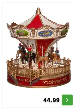 Intratuin Intratuin kerstdorpminiatuur draaimolen D 22 H 24,5 cm aanbieding