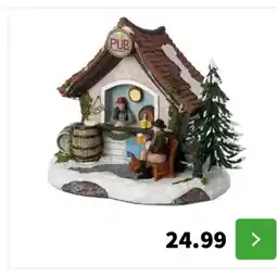 Intratuin Intratuin kersthuisje pub 16 x 12 x 14,5 cm aanbieding