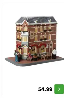 Intratuin Intratuin kersthuisje Cafe 't Hoekje 26 x 15 x 22 cm aanbieding