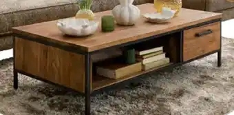 Pronto wonen Salontafel Romano in Rough Teak aanbieding