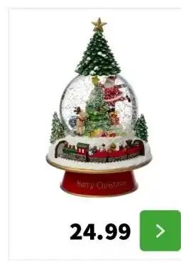 Intratuin Intratuin sneeuwbol trein D 12,8 H 23 cm aanbieding