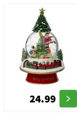 Intratuin Intratuin sneeuwbol trein D 12,8 H 23 cm aanbieding