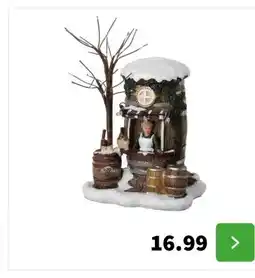 Intratuin Intratuin kerstdorpminiatuur drank kraam 9,5 x 9 x 13 cm aanbieding
