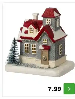 Intratuin Intratuin kersthuisje villa 11,5 x 8 x 11 cm aanbieding