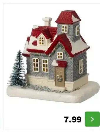 Intratuin Intratuin kersthuisje villa 11,5 x 8 x 11 cm aanbieding