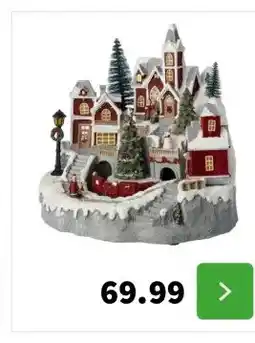Intratuin Intratuin kerstdorp winters dorp 28 x 28,5 x 27 cm aanbieding