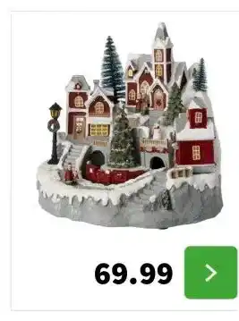 Intratuin Intratuin kerstdorp winters dorp 28 x 28,5 x 27 cm aanbieding