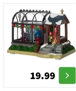 Intratuin Intratuin kersthuisje theehuis 16 x 11 x 12 cm aanbieding