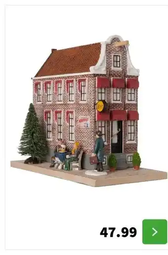 Intratuin Intratuin Holland kersthuisje grachtenpand hotel 13 x 26,4 x 21,5 cm aanbieding